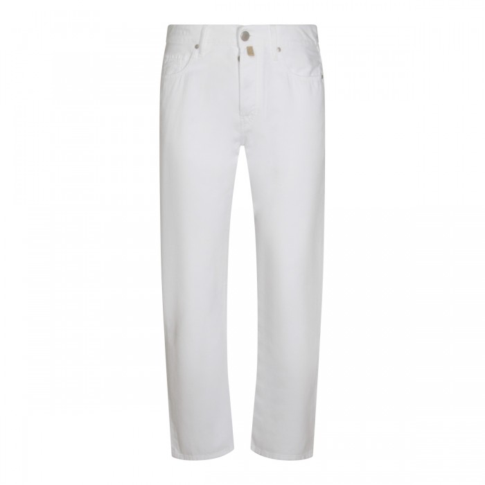 WHITE COTTON EDO JEANS