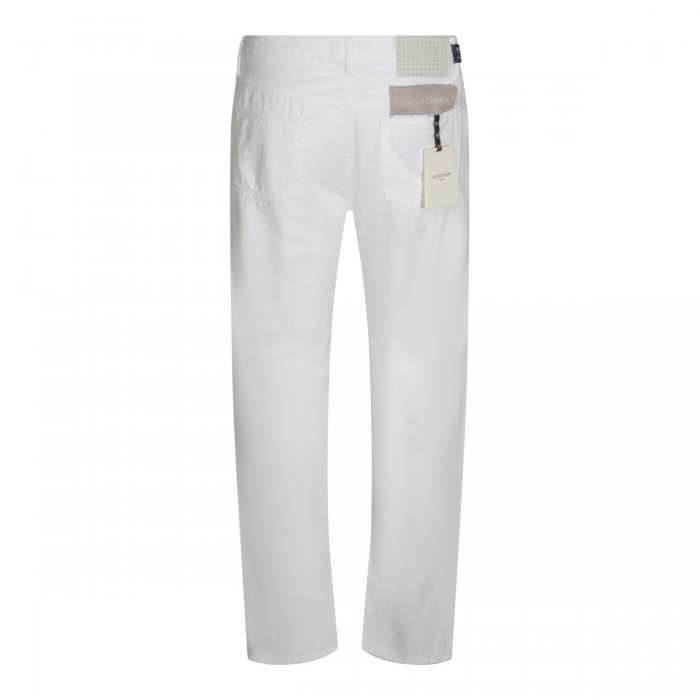 WHITE COTTON EDO JEANS 2