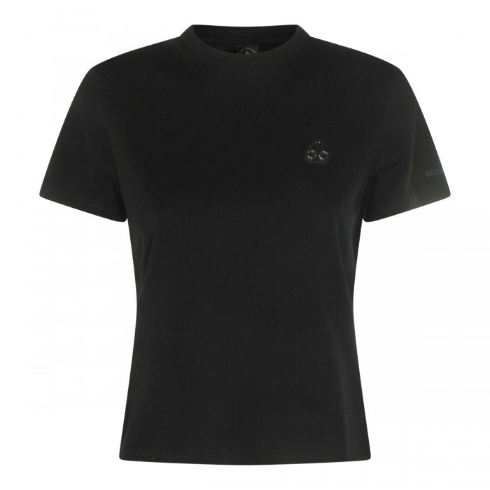 BLACK COTTON T-SHIRT