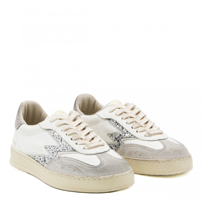 WHITE AND SILVER LEATHER... 2