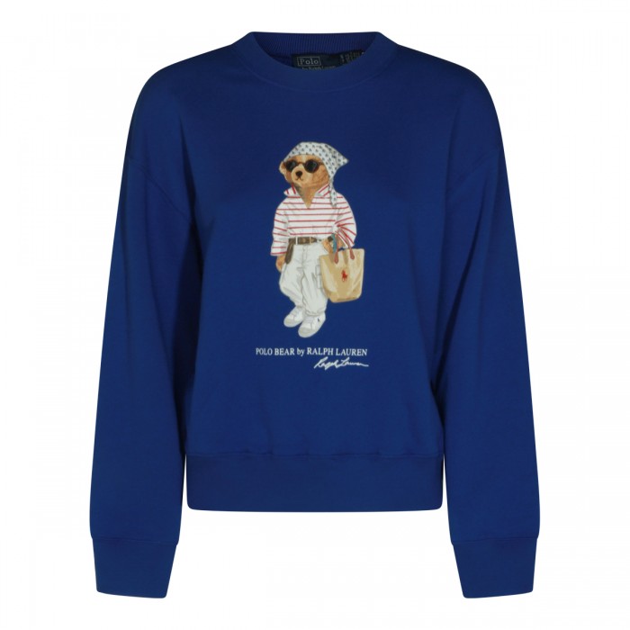 BLUE COTTON SWEATSHIRT