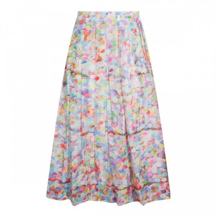 MULTICOLOR SILK SKIRT
