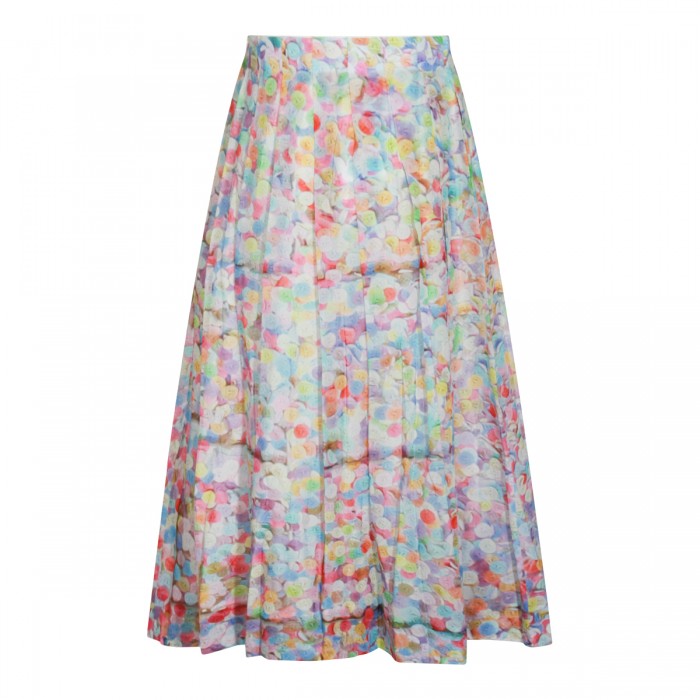 MULTICOLOR SILK SKIRT 2