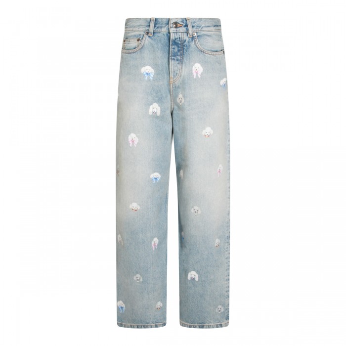 LIGHT BLUE COTTON JEANS