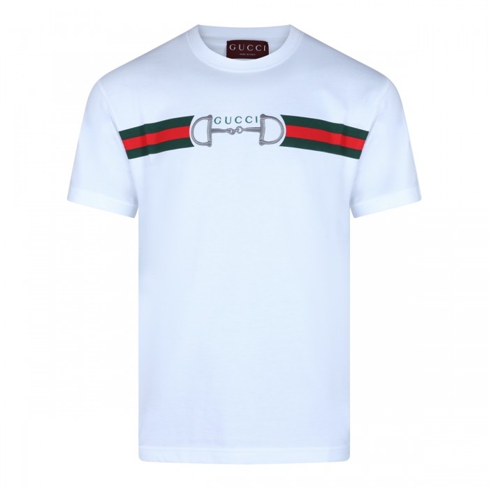 WHITE COTTON T-SHIRT