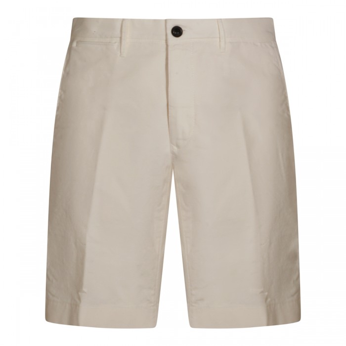 WHITE COTTON SHORTS