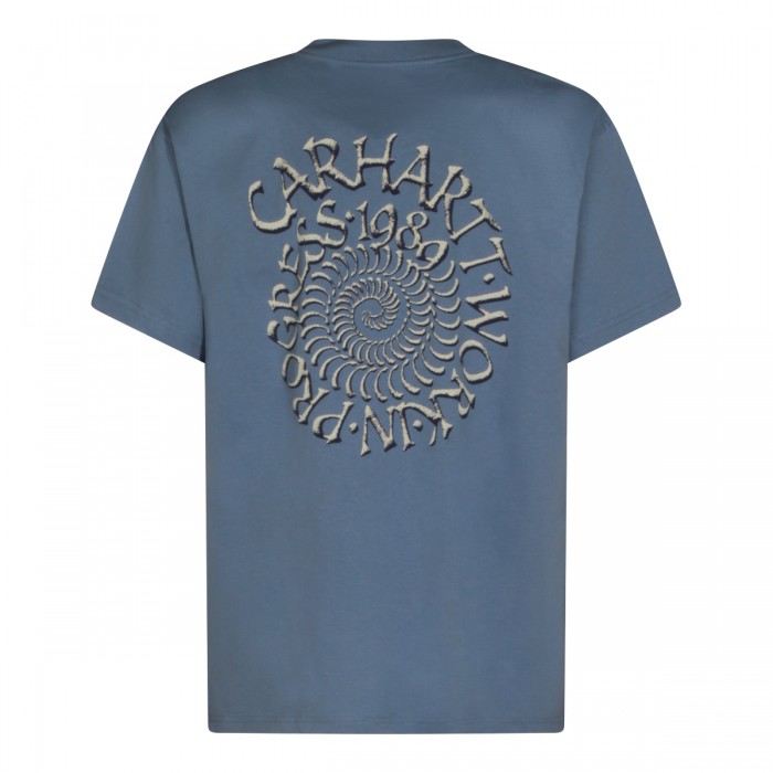 LIGHT BLUE COTTON T-SHIRT 2