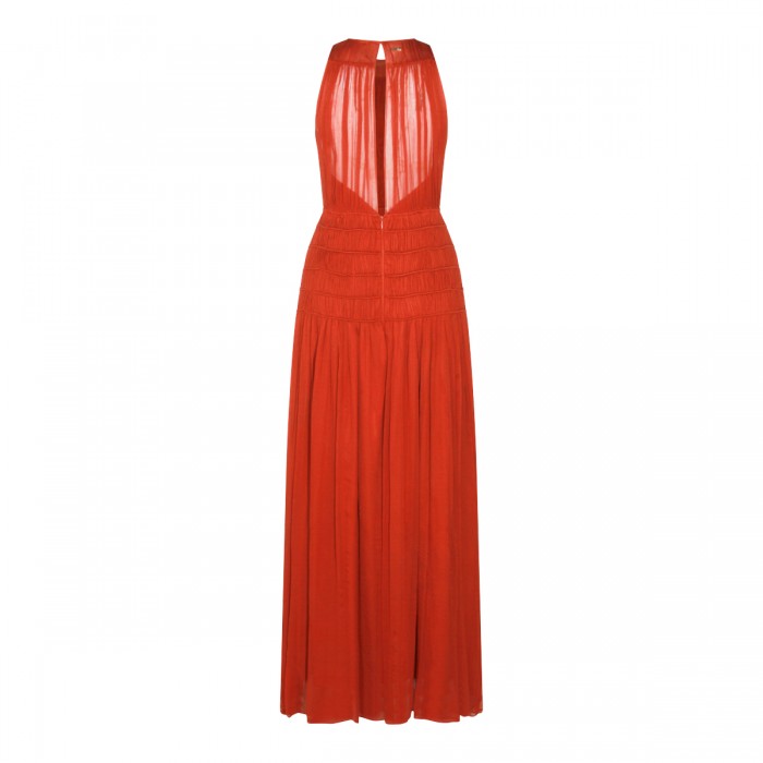 DARK RED MAXI DRESS 2