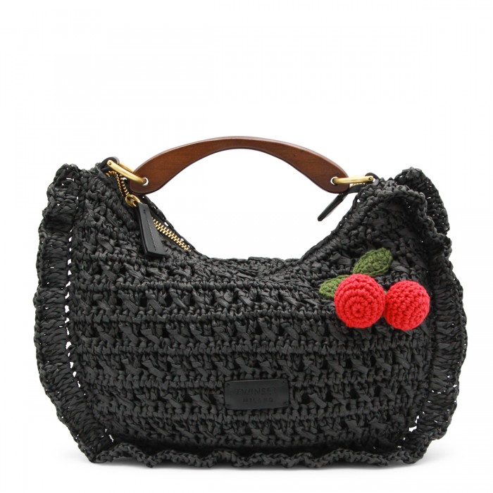 BLACK TOP HANDLE BAG