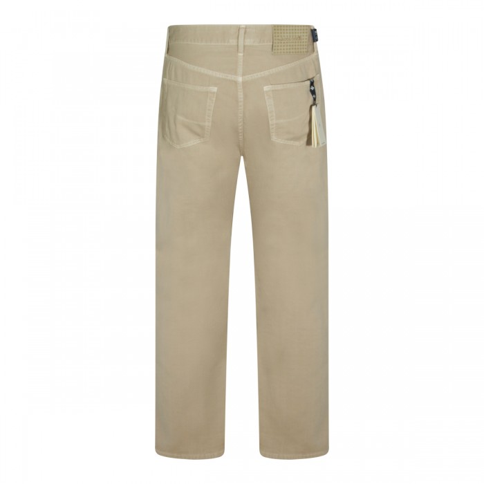 LIGHT BEIGE COTTON EDO JEANS 2