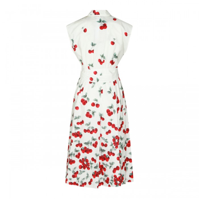 WHITE AND RED COTTON DRESS 2