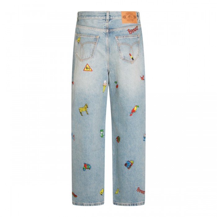 LIGHT BLUE COTTON JEANS 2