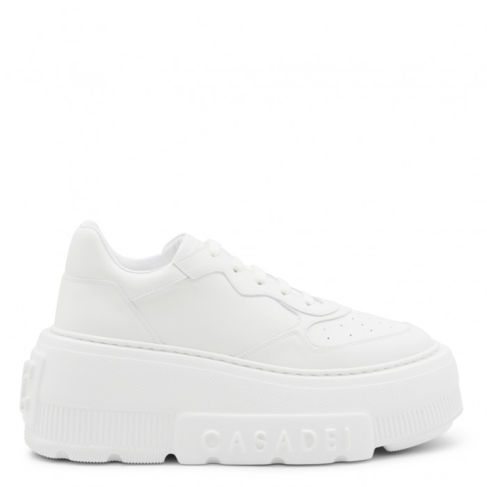 WHITE LEATHER SNEAKERS