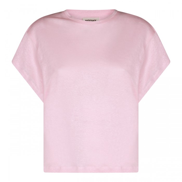 PINK LINEN T-SHIRT