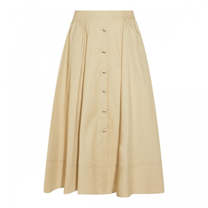 LIGHT BEIGE COTTON SKIRT