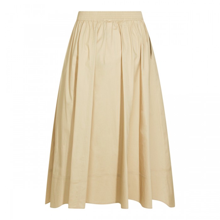 LIGHT BEIGE COTTON SKIRT 2