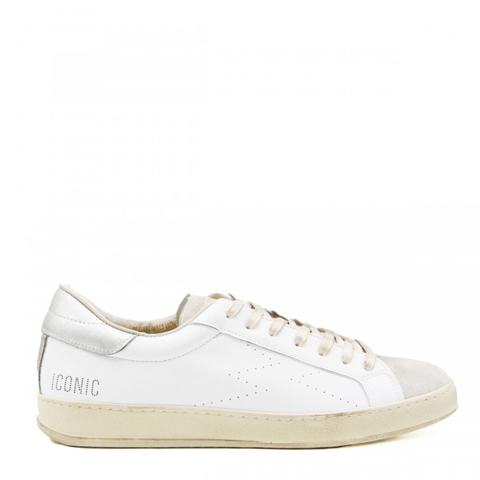 WHITE LEATHER ICONIC SNEAKERS
