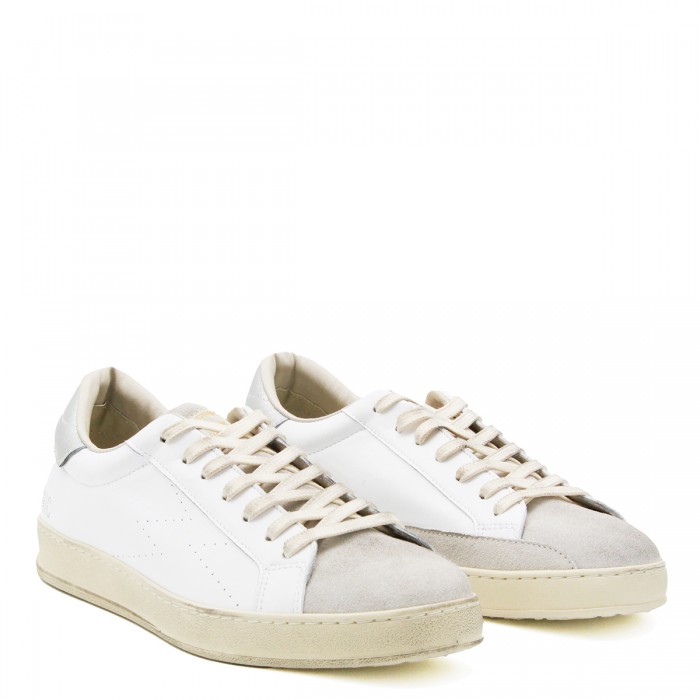 WHITE LEATHER ICONIC SNEAKERS 2