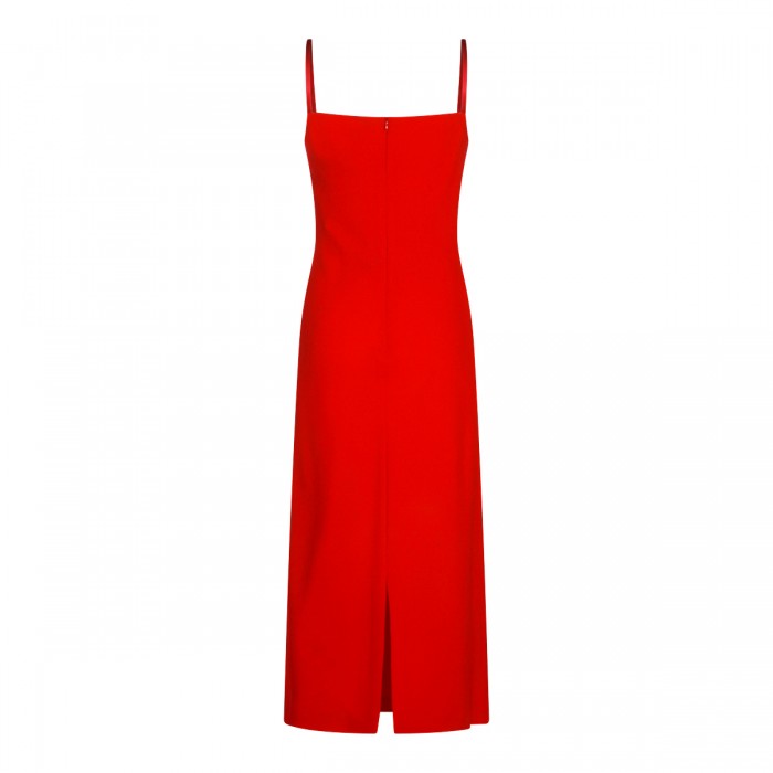 RED MIDI DRESS 2