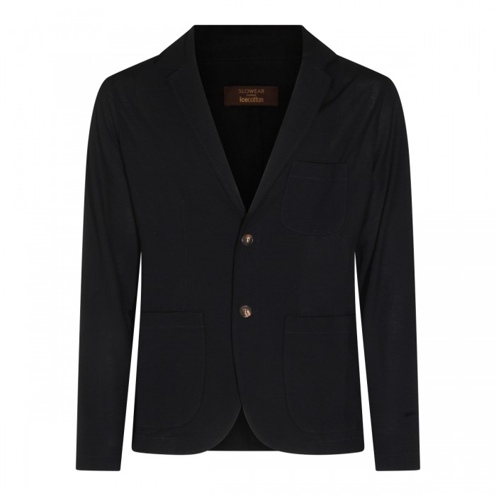 BLUE COTTON BLAZER