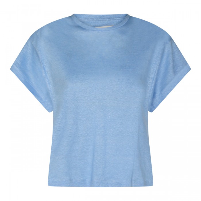 LIGHT BLUE LINEN T-SHIRT