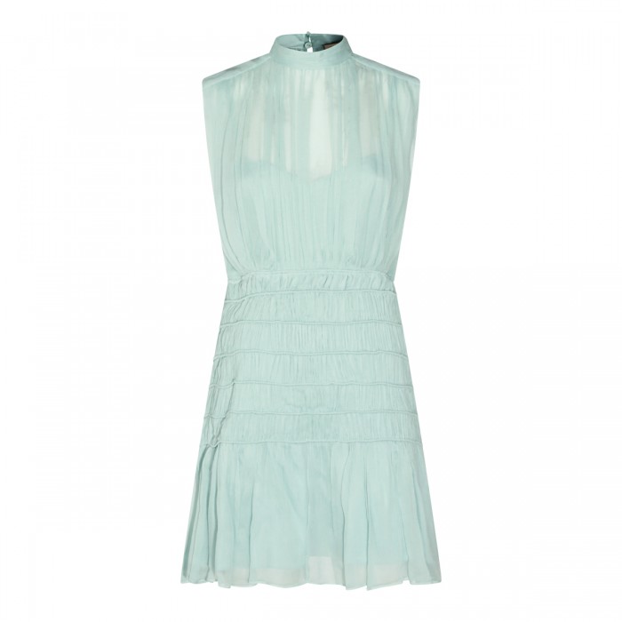 LIGHT BLUE VISCOSE DRESS