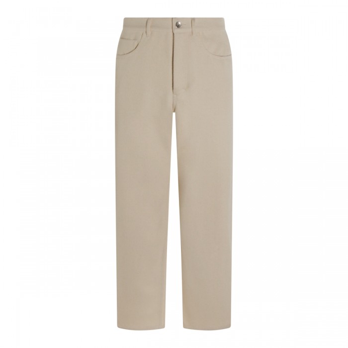 IVORY SILK PANT