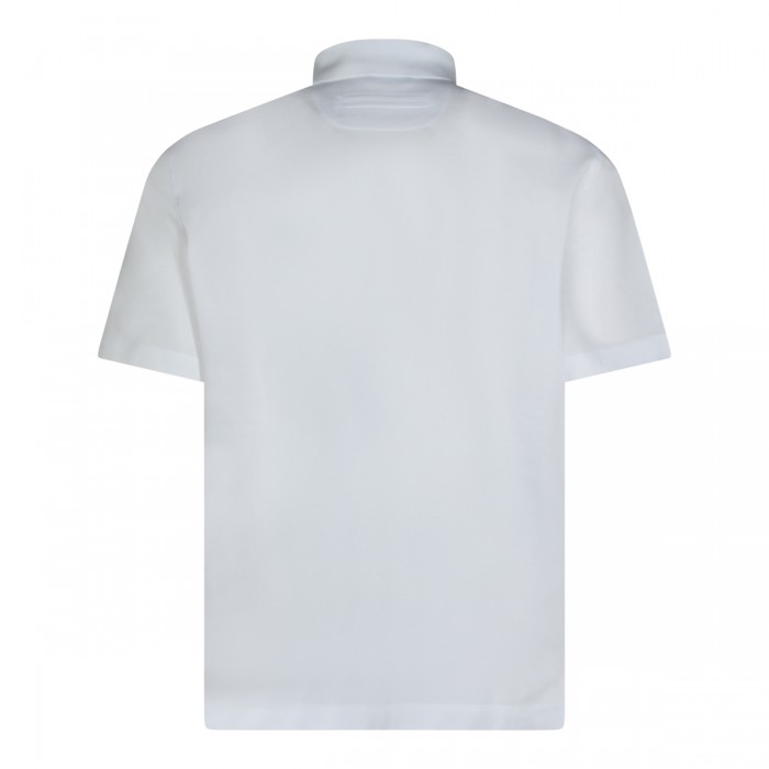 WHITE COTTON POLO SHIRT 2