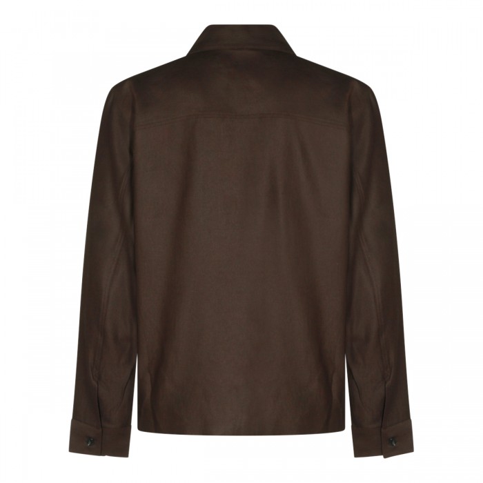 BROWN VISCOSE LINEN BLEND... 2