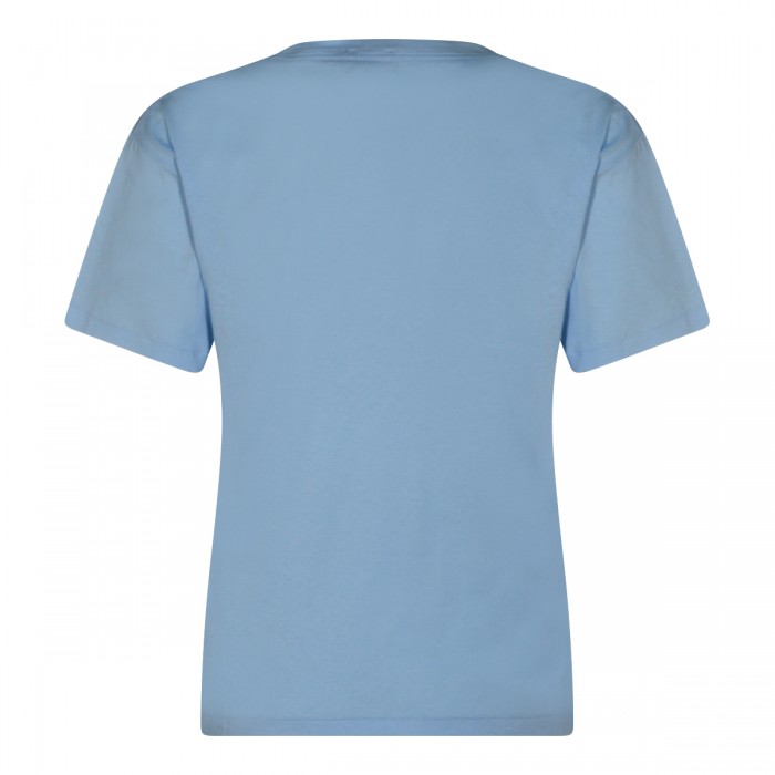 LIGHT BLUE COTTON T-SHIRT 2