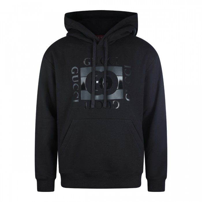 BLACK COTTON SWEATSHIRT