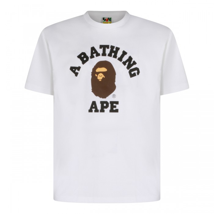 WHITE COTTON T-SHIRT