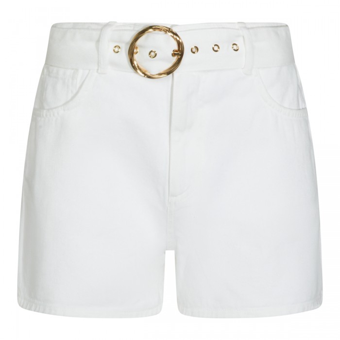 WHITE COTTON SHORTS