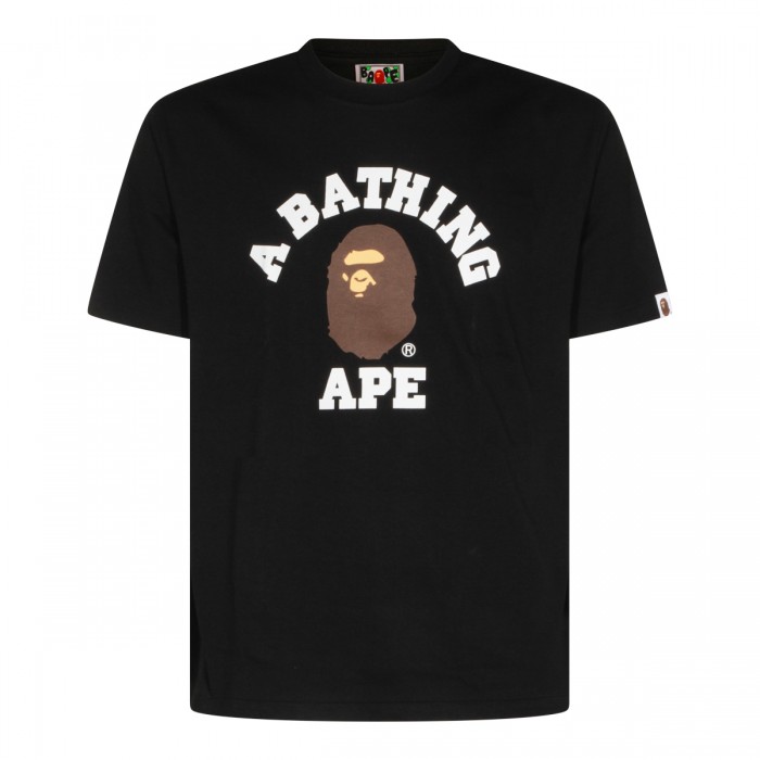 BLACK COTTON T-SHIRT