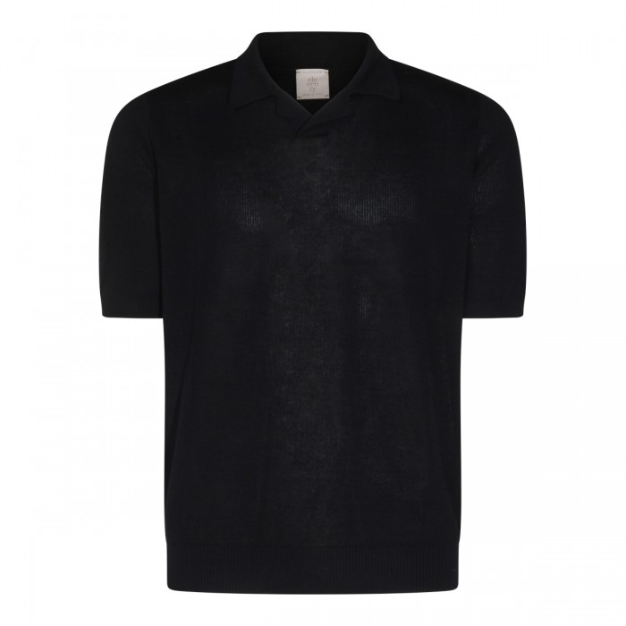 DARK BLUE COTTON POLO SHIRT