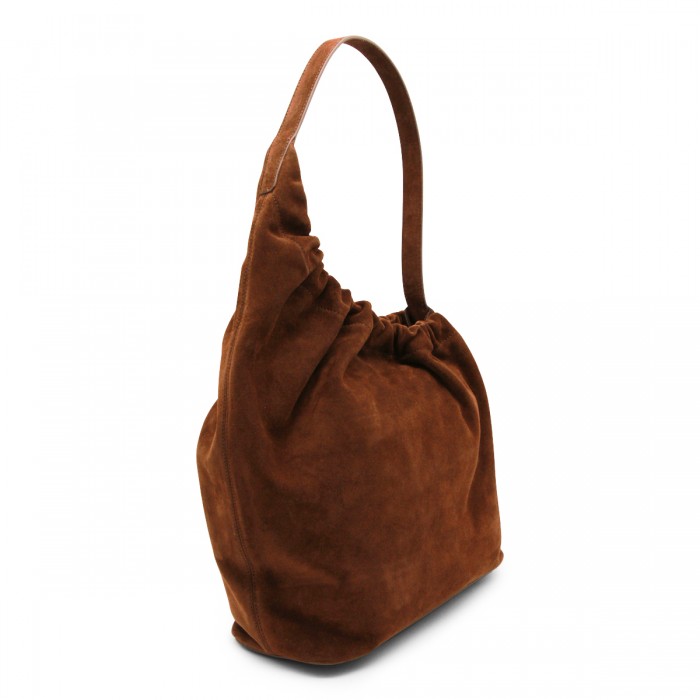 BROWN LEATHER DEMI LUNE... 2