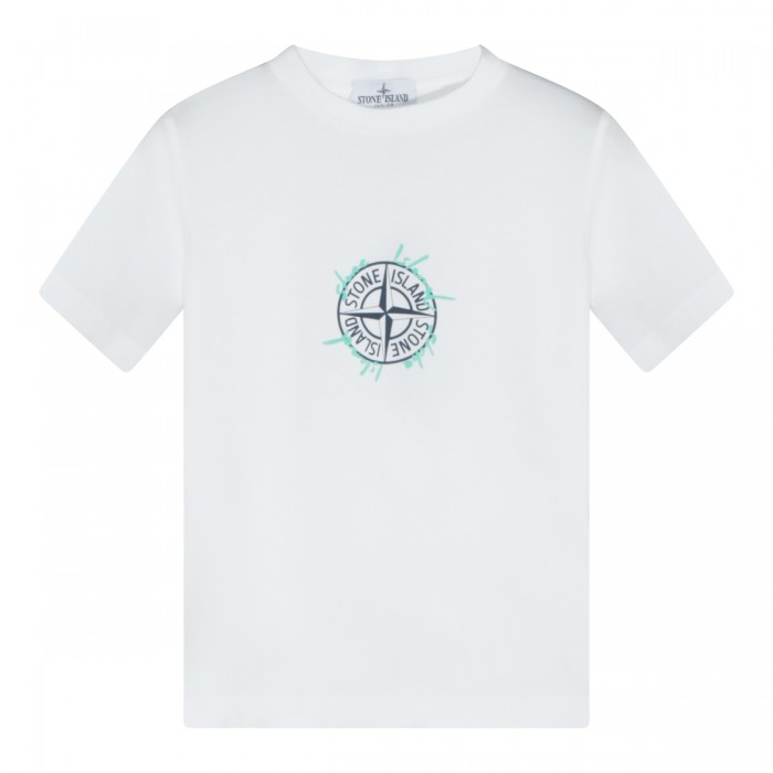 WHITE COTTON T-SHIRT