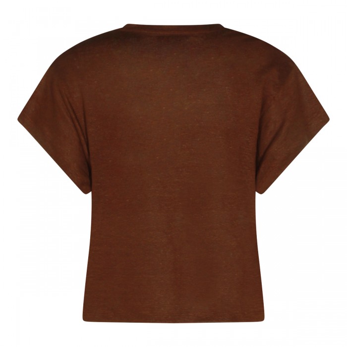 BROWN LINEN T-SHIRT 2