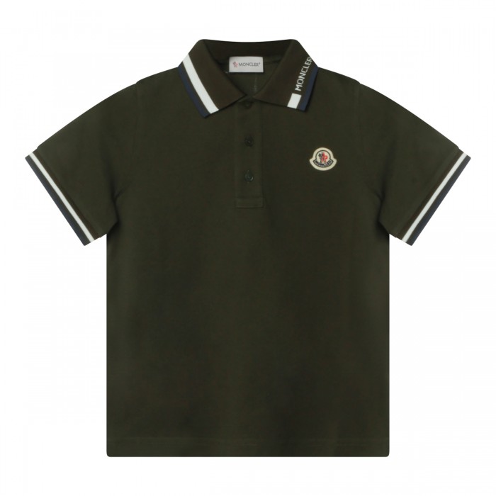 GREEN COTTON POLO SHIRT