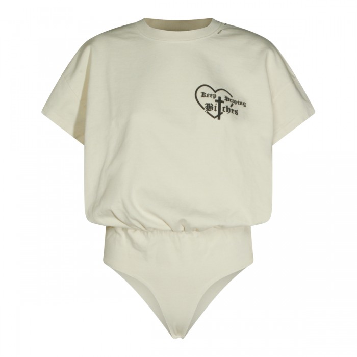 WHITE COTTON BODYSUIT