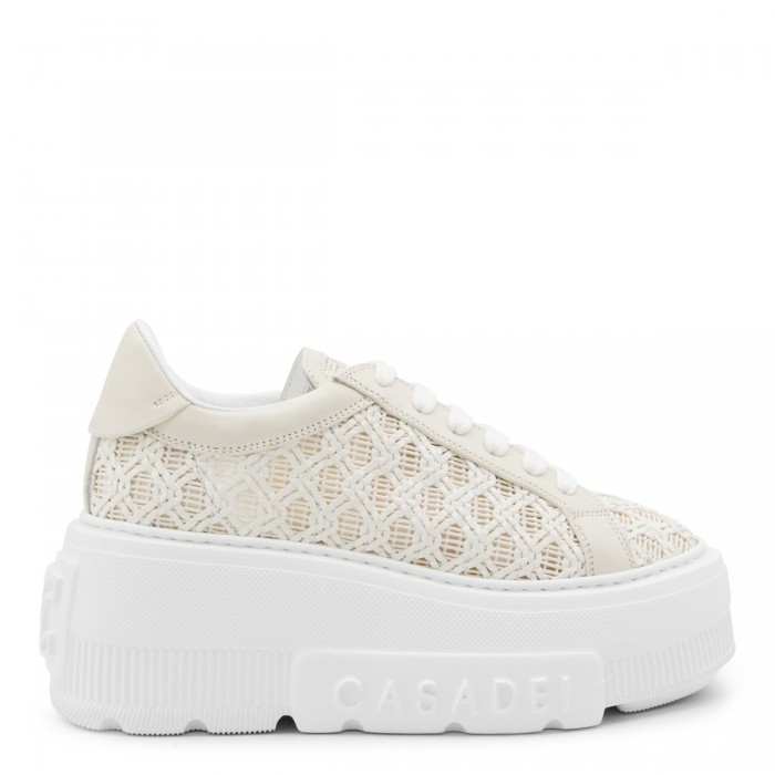 BEIGE LEATHER SNEAKERS