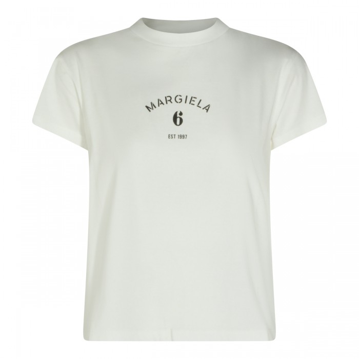 WHITE COTTON T-SHIRT