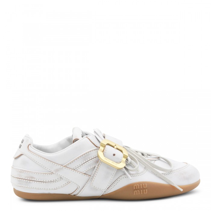 WHITE LEATHER SNEAKERS