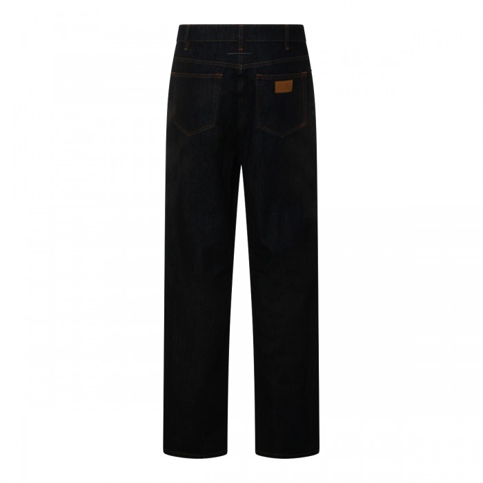 DARK BLUE COTTON JEANS 2