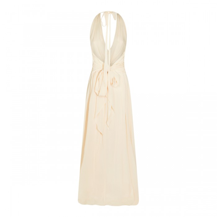 BEIGE VISCOSE MAXI DRESS 2