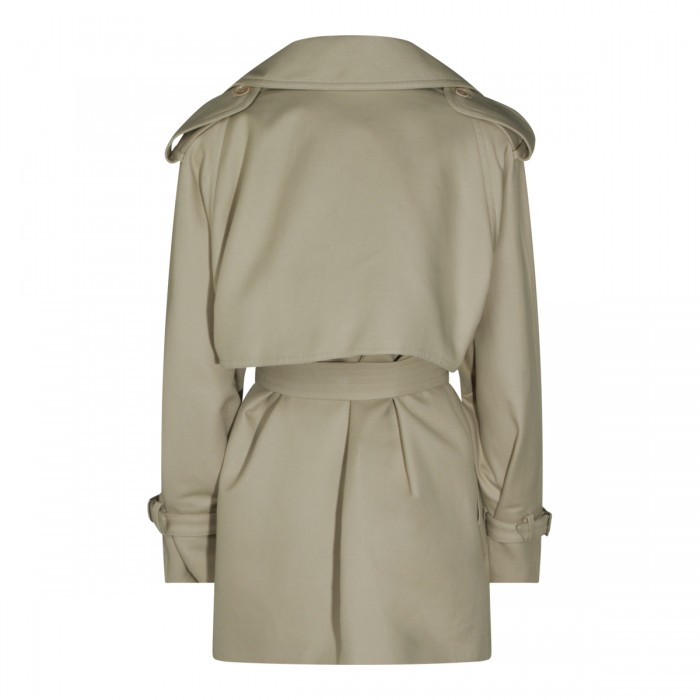 BEIGE COTTON TRENCH COAT 2