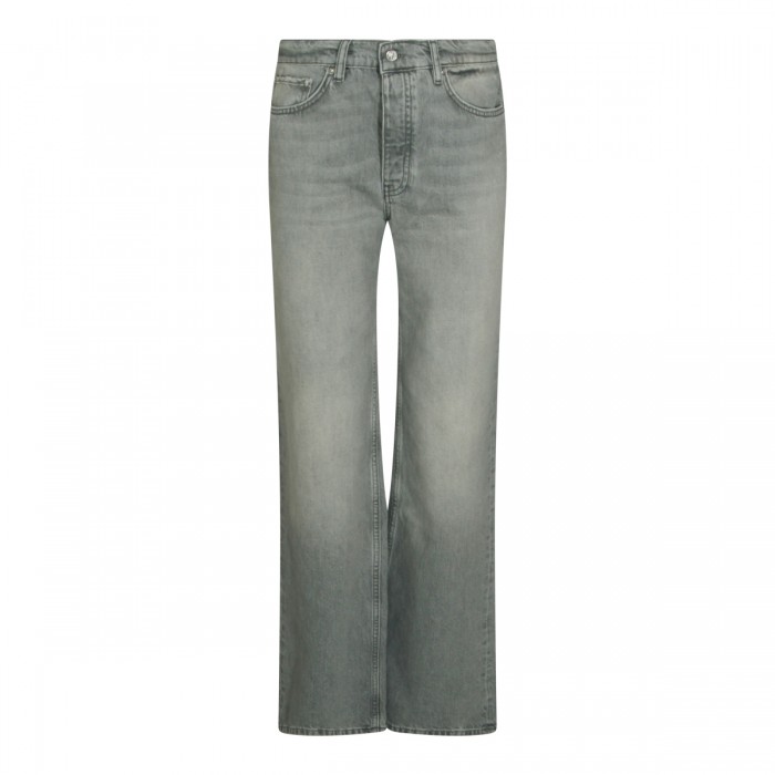 GREY COTTON DENIM JEANS