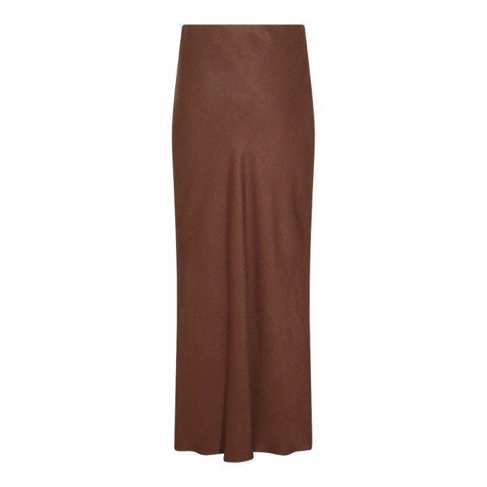 BROWN VISCOSE LINEN BLEND... 2