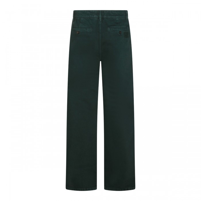 DARK GREEN COTTON PANT 2