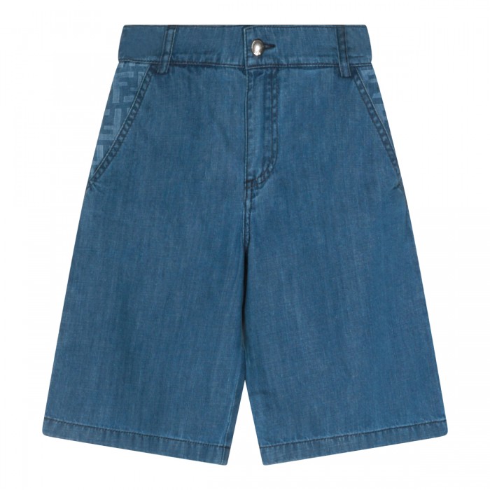 DARK BLUE COTTON SHORTS